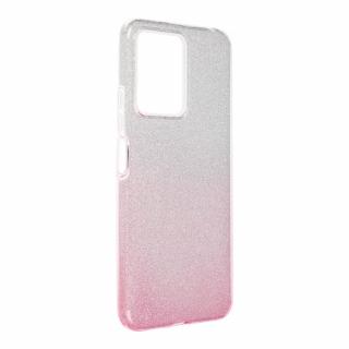 Pouzdro Forcell SHINING XIAOMI Redmi NOTE 12 4G transparent/růžové