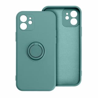 Pouzdro Forcell SILICONE RING APPLE IPHONE 13 PRO MAX zelené