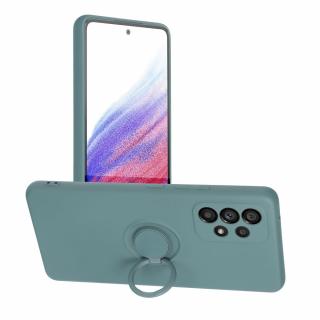 Pouzdro Forcell SILICONE RING APPLE IPHONE 14 MAX ( 6.7  ) zelené