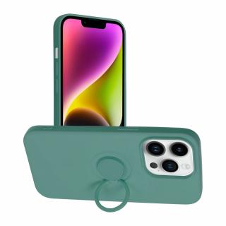 Pouzdro Forcell SILICONE RING APPLE IPHONE 14 PRO ( 6.1  ) zelené