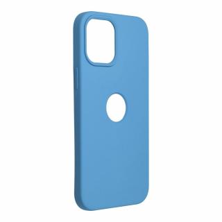 Pouzdro Forcell Soft-Touch SILICONE APPLE IPHONE 12 PRO MAX modré (výřez na logo)