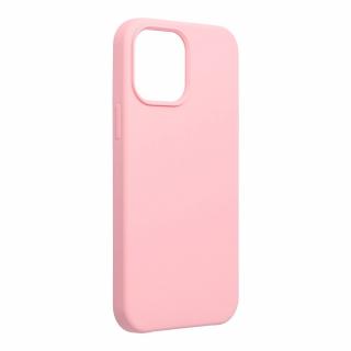 Pouzdro Forcell Soft-Touch SILICONE APPLE IPHONE 13 PRO MAX pudrově růžové