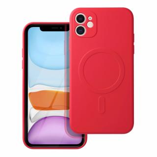 Pouzdro Silicone Mag Cover APPLE IPHONE 11 červené