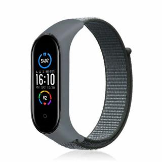 Řemínek / nylonový pásek smart band Xiaomi Mi Band 3 / 4 / 5 / 6 / 7 šedá