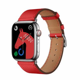 Řemínek pro Apple Watch 38/40/41mm Elegant leather WA17 červená
