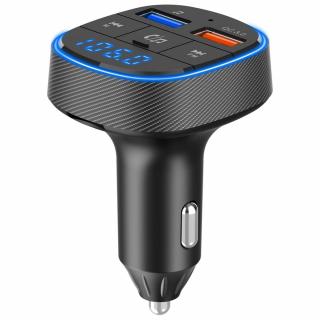 Transmitter FM MP3 vysílač s bluetooth 5.0 + čtečka paměťových karet + 2xUSB QC3.0 BC57