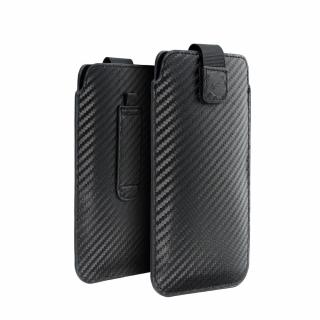 Uni pouzdro Forcell POCKET Carbon Model 11 pro APPLE IPHONE 12 / 12 PRO SAMSUNG Note / Note 2 / Note 3 / Xcover 5 / S21