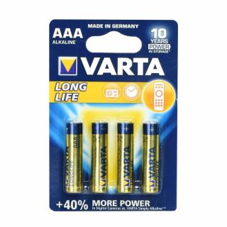 VARTA alkalická baterie Longlife R3 (AAA) - 4 ks