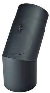 Kouřovod - koleno - pevné s čistícím otvorem pr. 150 (45°)