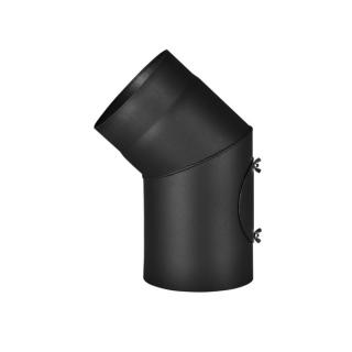 Kouřovod - koleno s čistícím otvorem 45°/ø120/2mm
