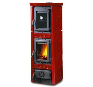 La Nordica Gaia - Krbová kamna na dřevo s troubou  Pro další slevu volejte +420 778 500 111 Barva: Bordó