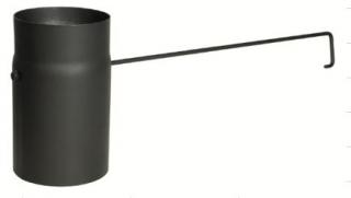 MORAFIS kouřovod - trubka s klapkou 2mm, dlouhé táhlo - Ø150/250 mm