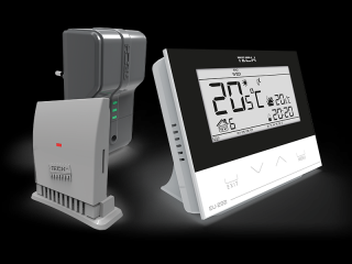 TECH CS-292 v2 - pokojový termostat dvoupolohový, bezdrátový Barva: Bílá