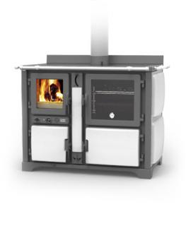 THERMOROSSI BOSKY COUNTRY F30 EVO VINTAGE - Kuchyňská kamna na pevná paliva s teplovodním výměníkem Barva: Bílá