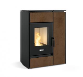 UNGARO 2 FIRE CLASSIC - Krbová kamna na dřevo a pelety s výměníkem Barva: Gres corten