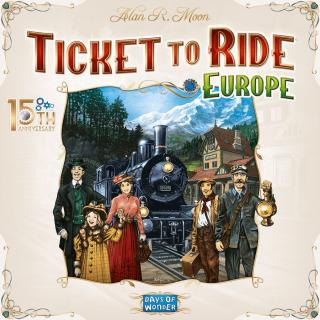 15th Anniversary Ticket To Ride Europe (EN) - rodinná hra