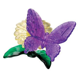 3D Crystal puzzle Modrý motýl