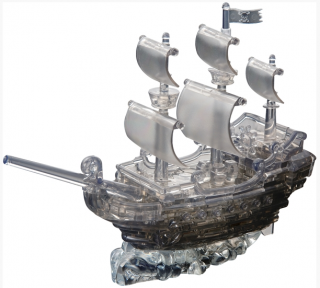 3D Crystal puzzle Pirátská loď