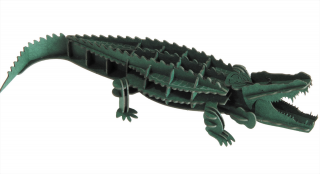 3D papírový model - krokodýl