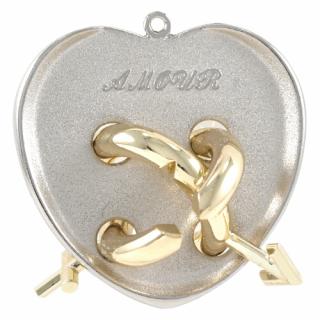 Hanayama Cast Huzzle Amour- kovový hlavolam