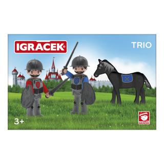 Igráček TRIO - Dva rytíři a černý kůň