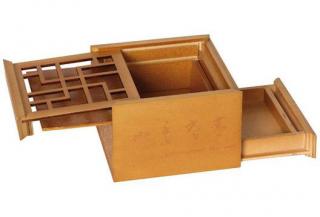 Japonská triková krabička - bambus,hlavolam