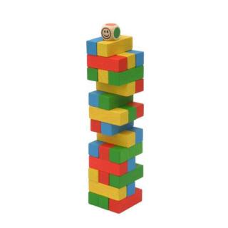 Jenga věž MINI barevná - zručnostní hra