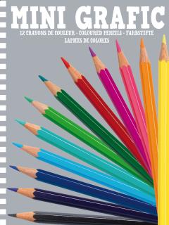 Mini Grafic - 12 barevných pastelek