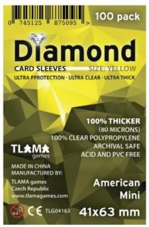 Obaly na karty Diamond Yellow American Mini 41x63