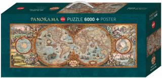 Puzzle Mapa polokoule 6000 dílků