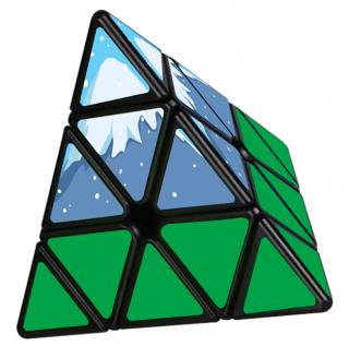Rubikova pyramida QiYi Snow Mountain - hlavolam pro začátečníky