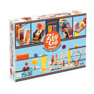Zig & Go Junior - Dřevěná dráha Magic - 42pcs