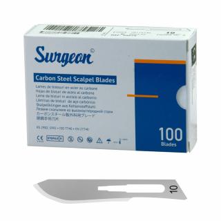 Skalpelová čepelka Surgeon sterilní č. 10 - 1ks