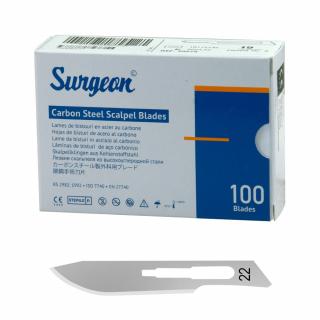 Skalpelová čepelka Surgeon sterilní č. 22 - 1ks