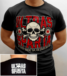 .Tričko - "Ultras Sparta" - svítivé Barvy: Černá, Velikosti: 4XL