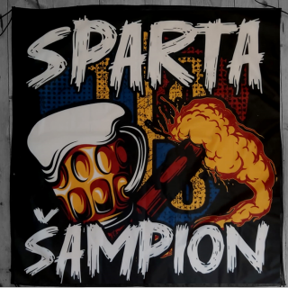 Vlajka - Sparta Šampion (90*90cm)