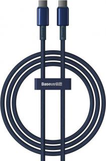 Baseus Tungsten Gold Fast Charging Data Cable Type-C to Type-C 100W 1m Deepsea Blue