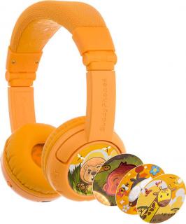 Bezdrátová sluchátka pro děti Buddyphones PlayPlus (žlutá)