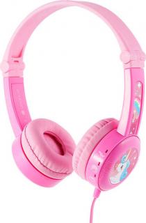 Drátová sluchátka pro děti Buddyphones Travel (růžová)
