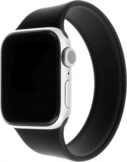 Elastický silikonový řemínek FIXED Silicone Strap pro Apple Watch 38/40/41mm, velikost L, černý