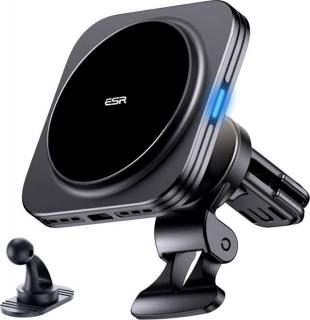 ESR HALOLOCK MAGNETIC MAGSAFE VENT CAR MOUNT WIRELESS CHARGER QI2 15W BLACK