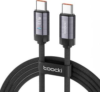 Kabel Toocki Charging Cable USB C-C, 1m, PD 100W (Grey)
