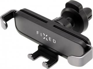 Kompaktní univerzální držák FIXED Gravity s uchycením do mřížky ventilace nebo na palubní desku, antracitový