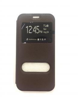Magnetické Pouzdro Fashion pro Samsung Galaxy S6 Barva: Hnědý