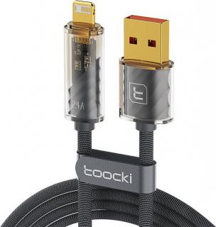 Nabíjecí kabel Toocki USB s Lightning, 1m, 12W (šedý)