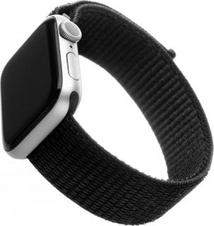 Nylonový řemínek FIXED Nylon Strap pro Apple Watch 38/40/41mm, černý
