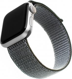 Nylonový řemínek FIXED Nylon Strap pro Apple Watch 38/40/41mm, olivový