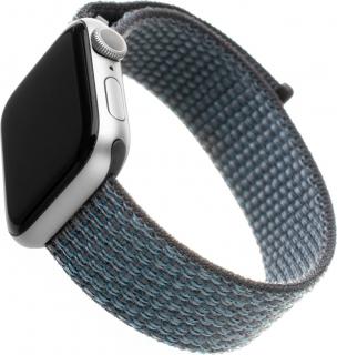Nylonový řemínek FIXED Nylon Strap pro Apple Watch 42/44/45/49mm, temně šedý