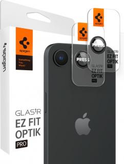 Ochranné sklo na čočku fotoaparátu SPIGEN OPTIK PRO GLAS.TR ”EZ FIT” CAMERA PROTECTOR 2-PACK IPHONE 16E BLACK