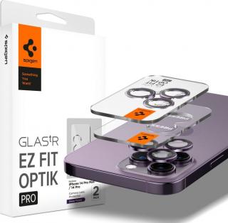 Ochranné sklo na čočku fotoaparátu SPIGEN OPTIK.TR ”EZ FIT” CAMERA PROTECTOR 2-PACK IPHONE 14 PRO / 14 PRO MAX DEEP PURPLE